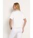 Blouse col pailleté sequins manches courtes-2