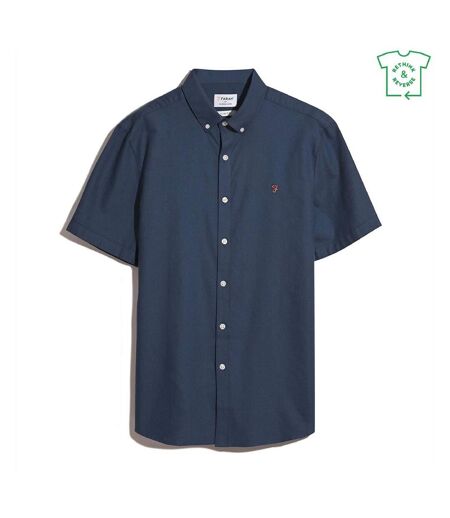 Chemise Manches Courtes Brewer Homme Bleu Farah