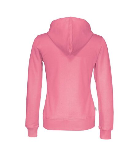 Womens/ladies Full Zip Hoodie Pink Cottover