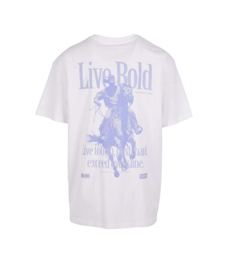 Mens Live Bold Oversized T-shirt Blanc Mister Tee