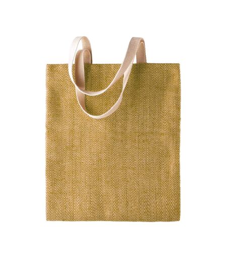 Kimood Womens/Ladies Patterned Jute Bag (Natural/Military Green) (One Size) - UTRW5616
