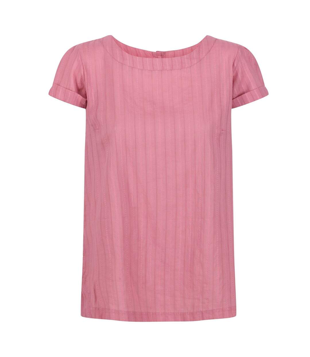 Womens/ladies jaelynn dobby cotton t-shirt heather rose Regatta-1