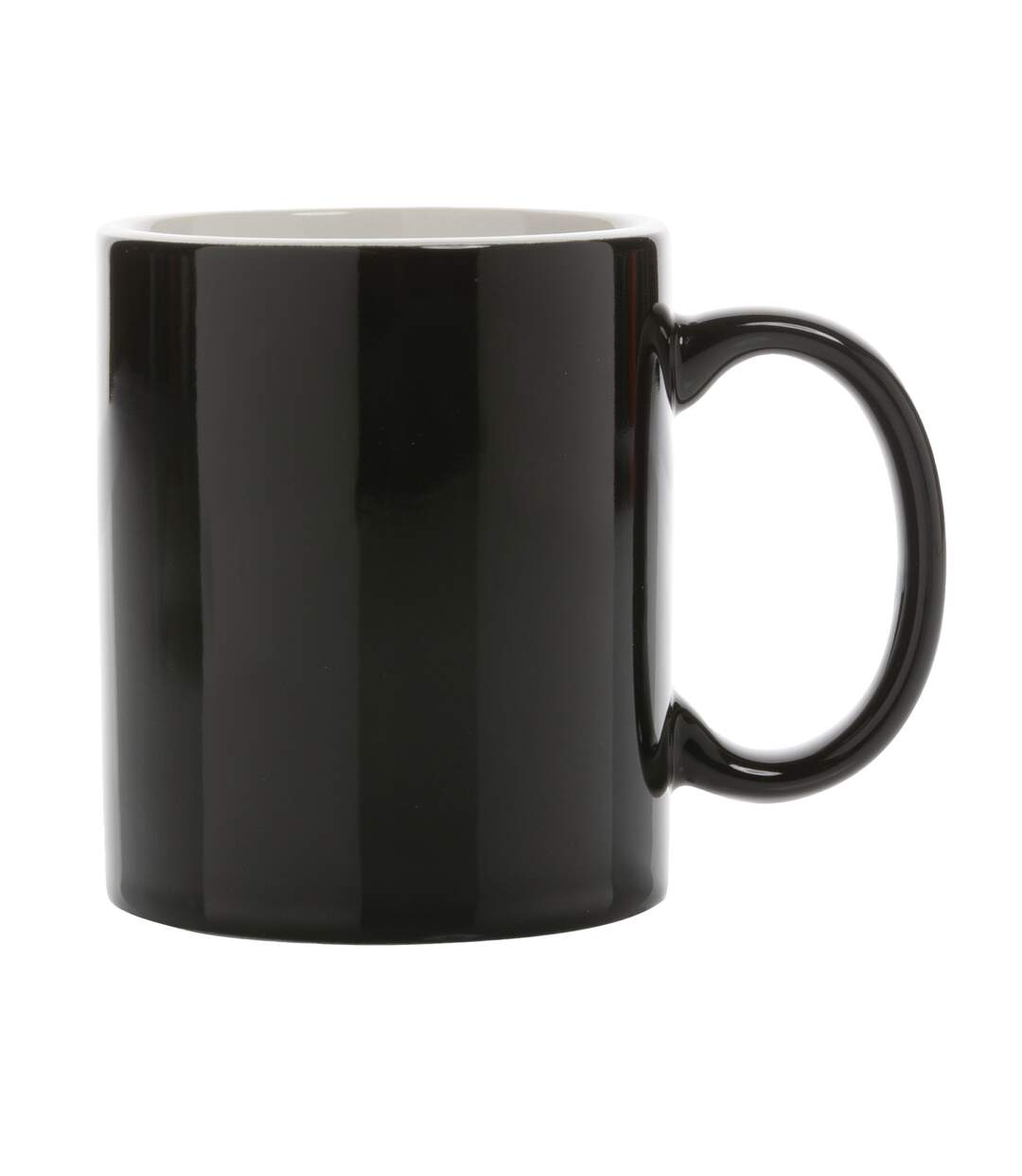 Classic inner two tone ceramic 350ml mug one size black XD Collection-1