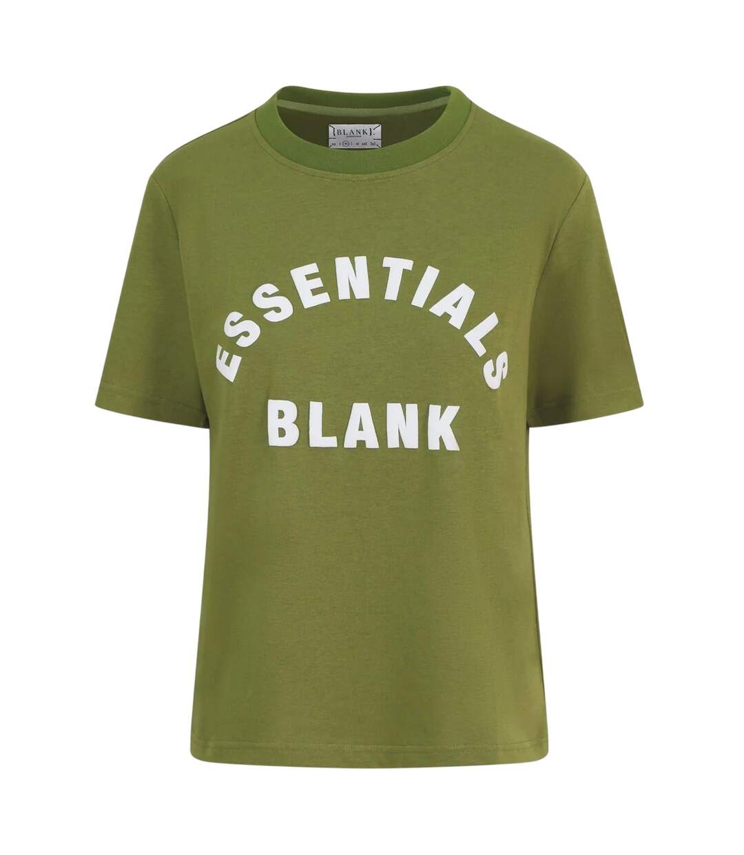 Unisex Adult Arch Cotton T-shirt Moss Blank Essentials-1