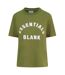 Unisex Adult Arch Cotton T-shirt Moss Blank Essentials-1