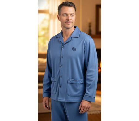 Pyjama Homme Hiver Polaire boutonné C2530