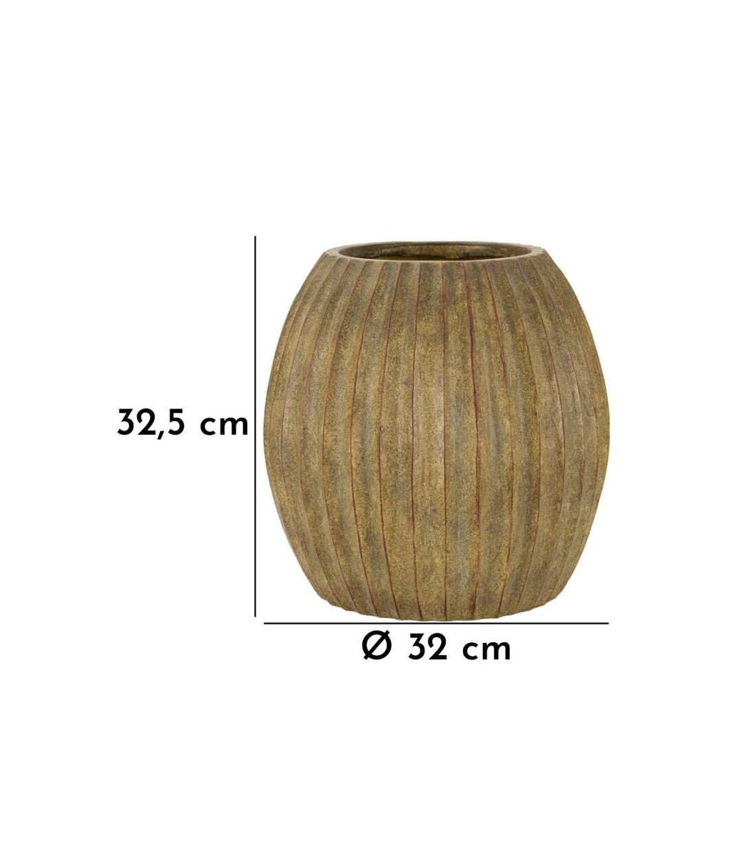 Cache-Pot Design Breeze 32cm Vert-4