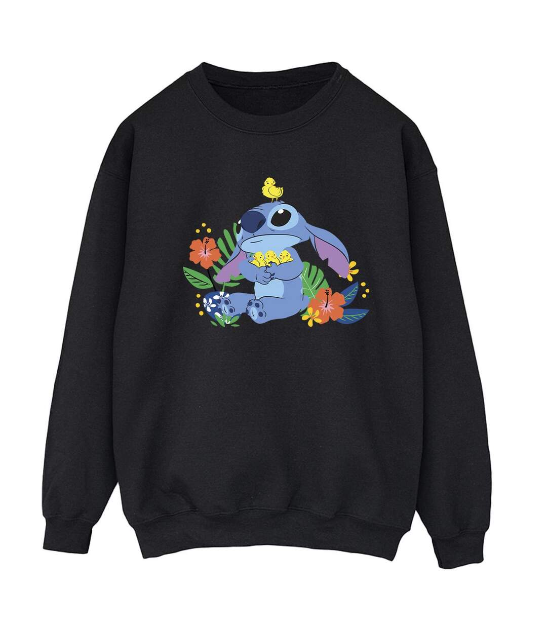 Disney Sweatshirt Lilo & Stitch Birds - Femmes/Ladies (Noir) - UTBI22923-1