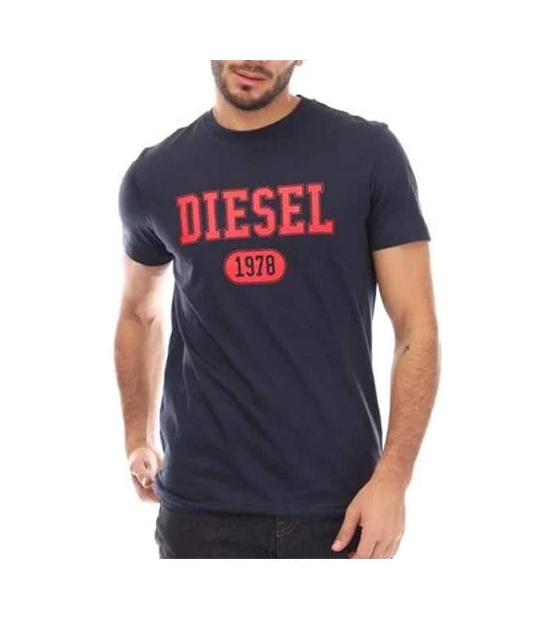 T-shirt Marine/Rouge Homme Diesel Maglietta - L-1