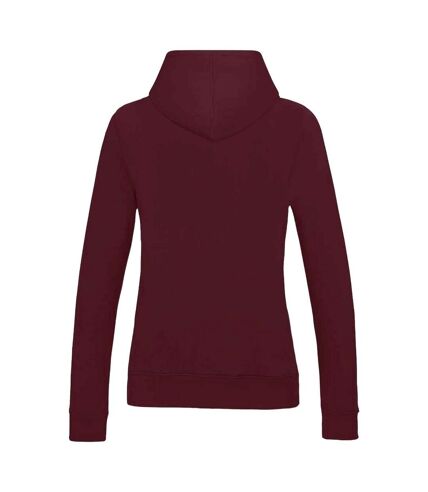 Sweat à capuche college femme bordeaux Awdis Awdis