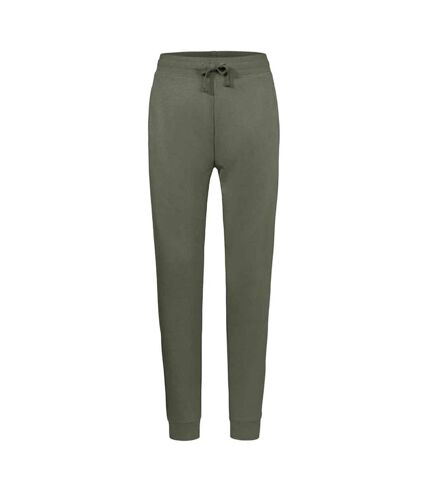 Mens authentic jogging bottoms olive Russell