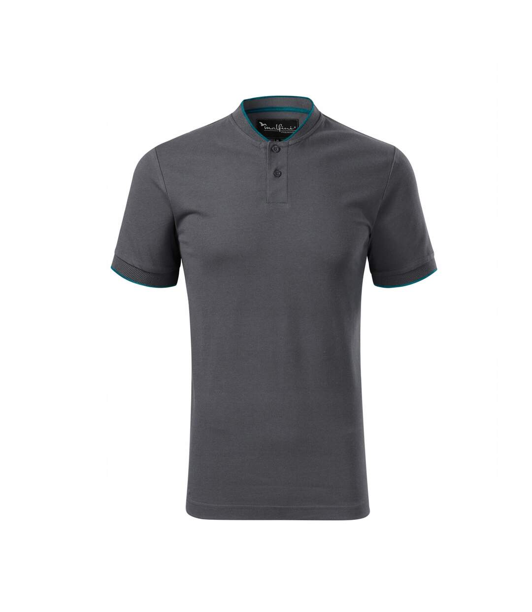 Polo Motif/style Losange Premium Homme Anthracite Malfini-1