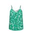 Débardeur blanc/vert femme only button singlet-2