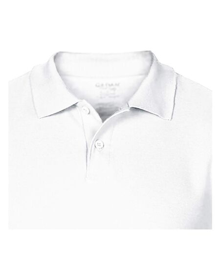 Softstyle polo homme blanc Gildan