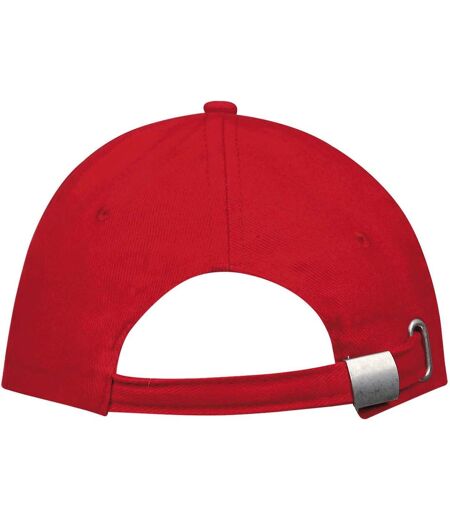 SOLS Unisex Buffalo 6 Panel Baseball Cap (Red)