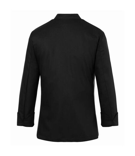 Womens/ladies Larissa Chef Jacket Black Karlowsky