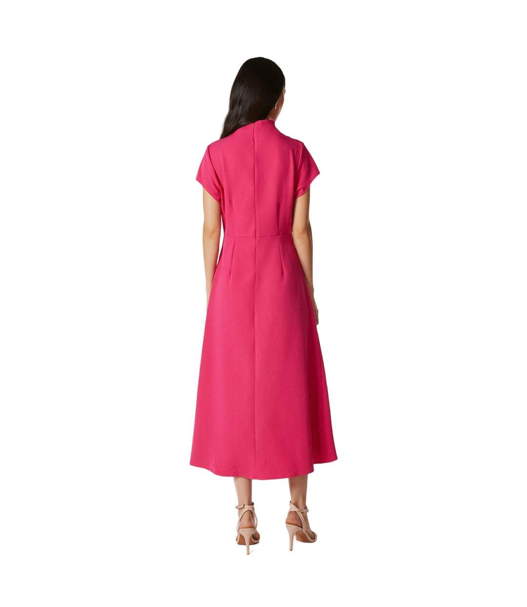 Robe mi-longue occasion femme rose Debenhams-2