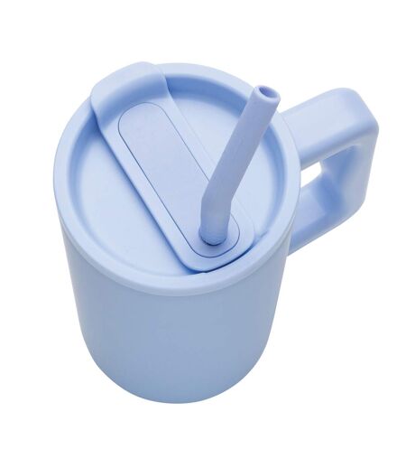 Cube recycled stainless steel 800ml travel mug one size light blue XD Collection