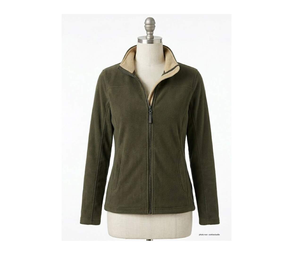 Veste Polaire Femme SH1196M Marron/Beige (Ogalo)-4