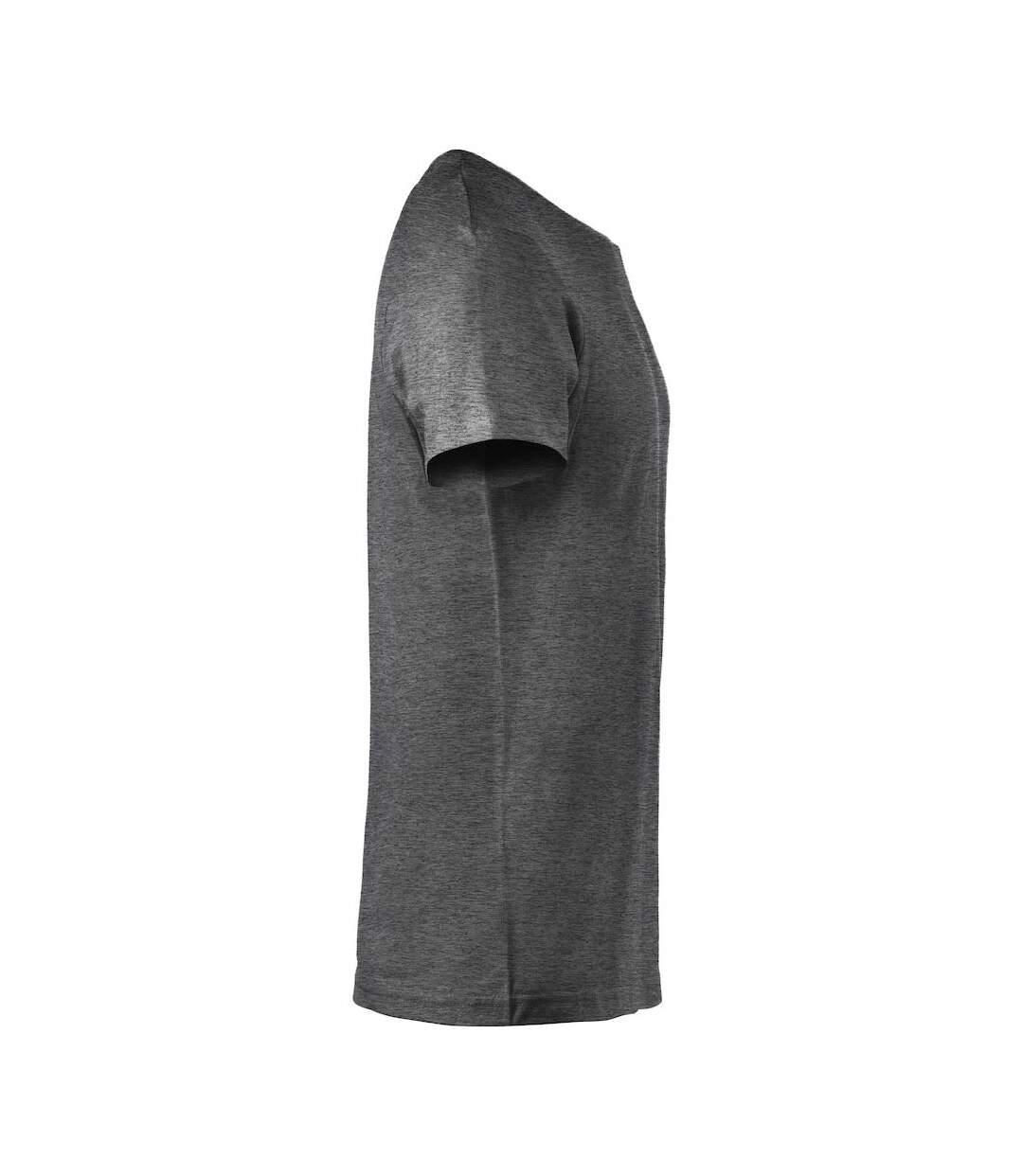 Mens Melange T-shirt Anthracite Clique-4
