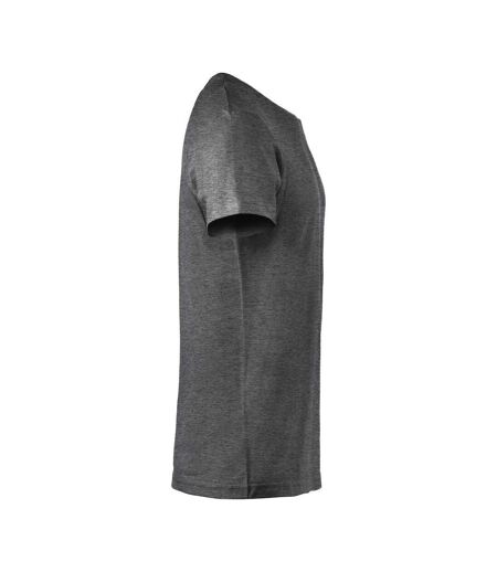Mens Melange T-shirt Anthracite Clique