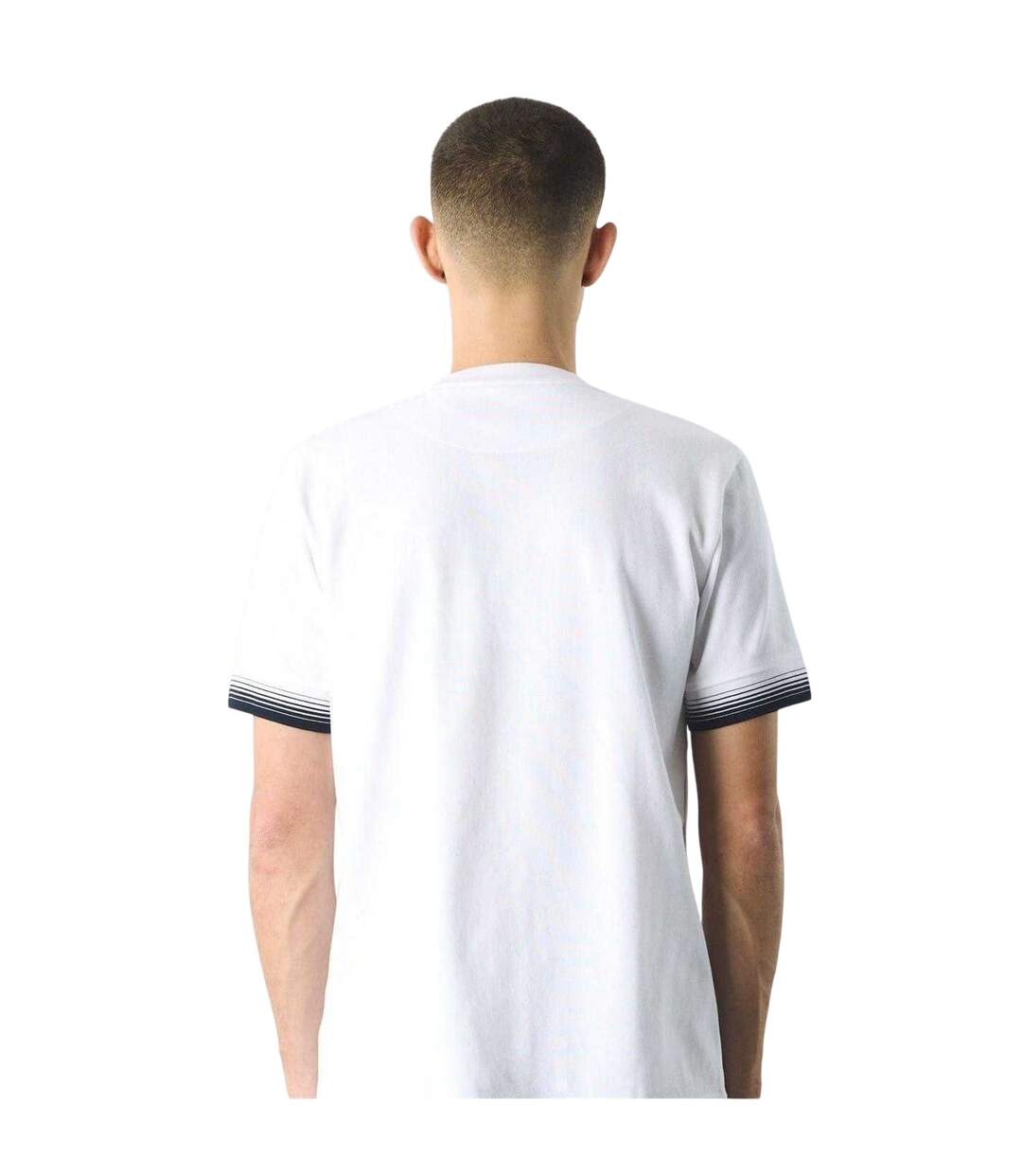 Mens Henley Regular T-shirt White Pretty Green-2