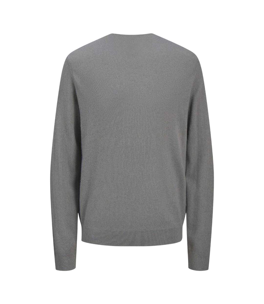 Mens Cashmere Blend Relaxed Fit Sweatshirt Grey Jack And Jones-2
