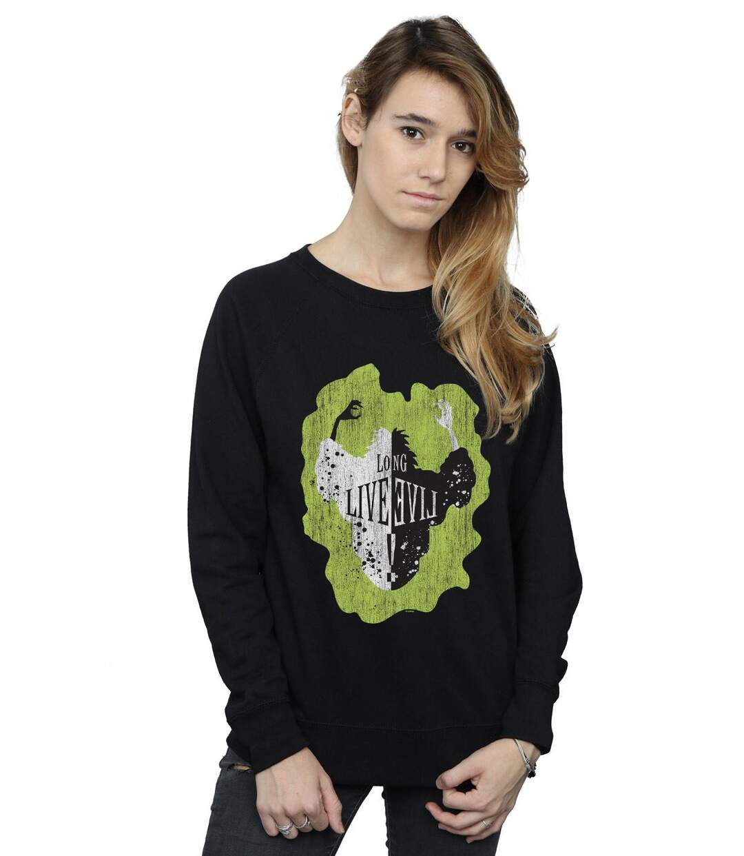 Disney Sweat Womens/Ladies The Descendants Cruella Long Live Sweatshirt (Noir) - UTBI15486-2