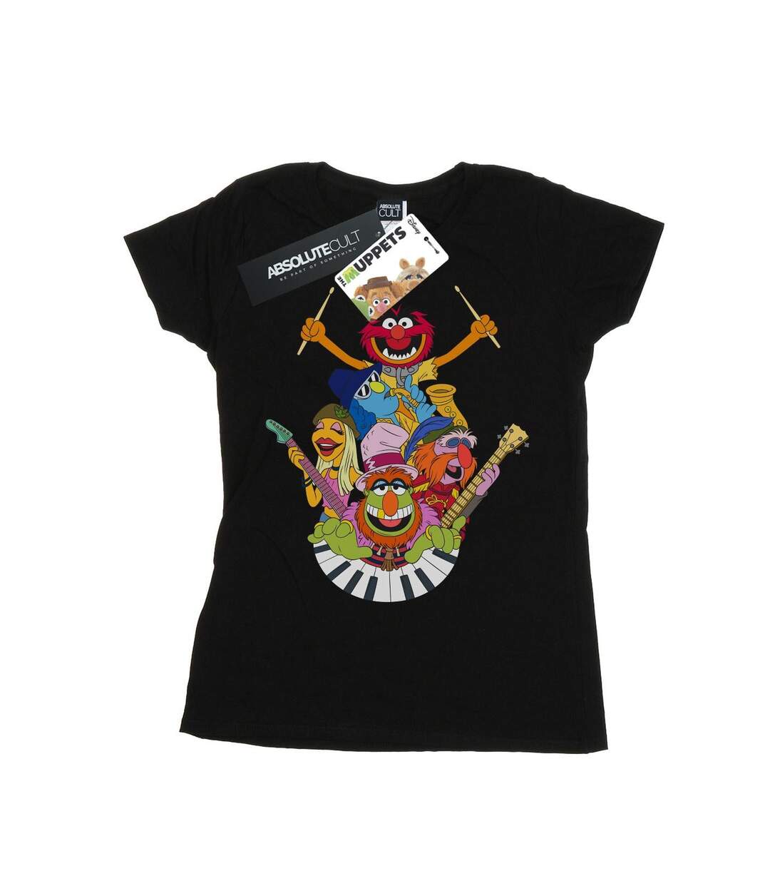 Disney Femme/Ladies The Muppets Dr Teeth And The Electric Mayhem - T-shirt en coton (Noir) - UTBI49754-1