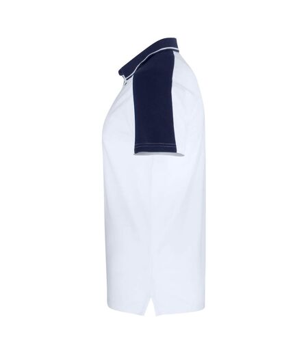 Mens Pittsford Polo Shirt White Clique