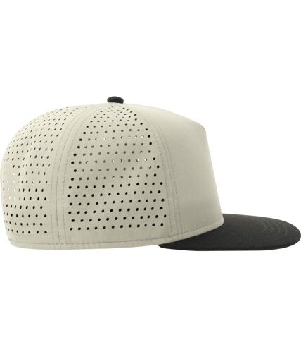 Casquette ajustable bank adulte gris clair / noir Atlantis