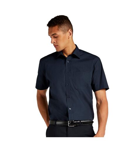 Kustom Kit Mens Short Sleeve Business Shirt (Dark Navy)