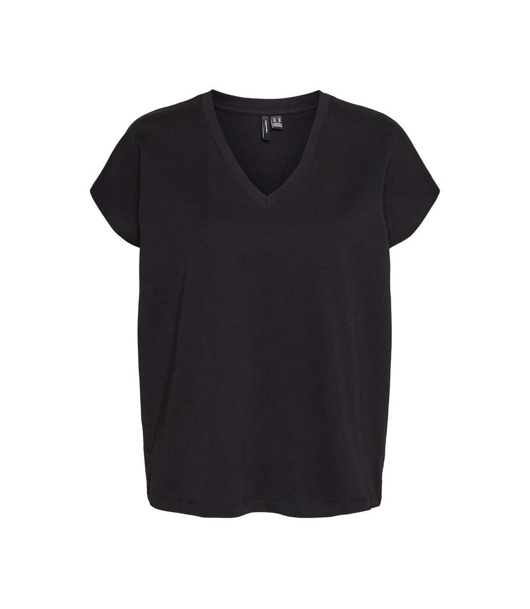 T-shirt Noir Femme Vero Moda Karin Ava - L