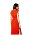 Womens/ladies Zig Zag Maxi Dress Orange Biba-3