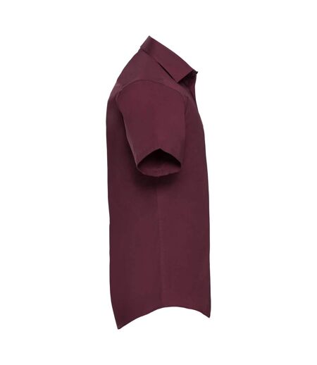 Chemise À Manches Courtes  Collection Pour Homme Bordeaux Russell