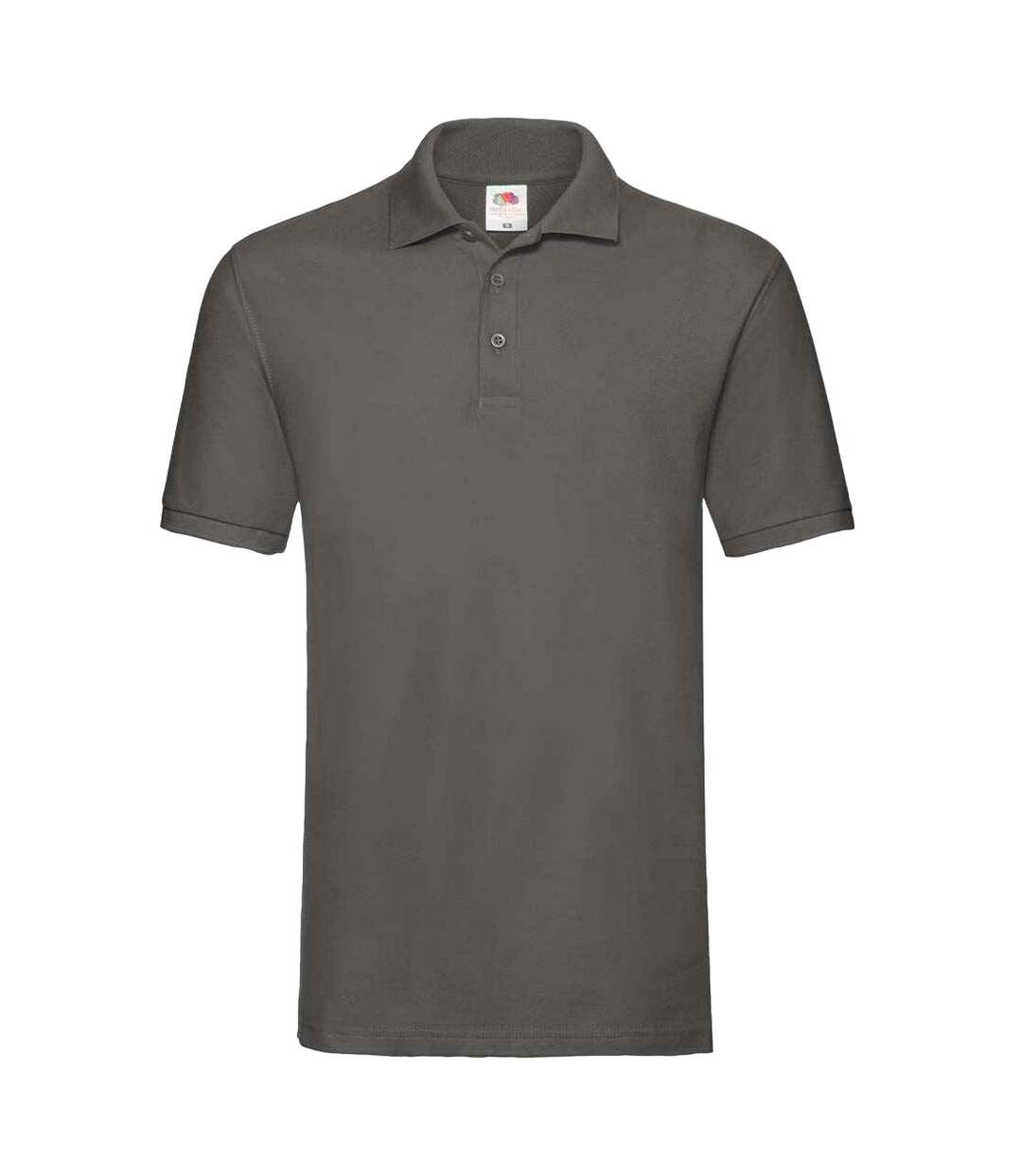 Polo manches courtes homme graphite clair Fruit of the Loom-1