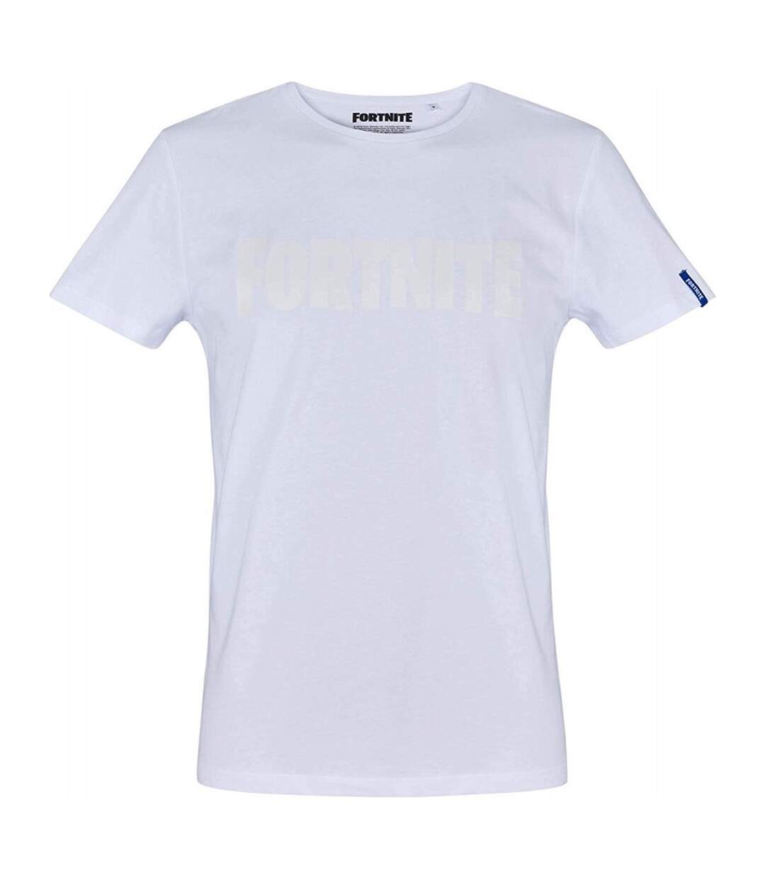 T-shirt Motif/style Aluminium Homme Blanc Fortnite-1