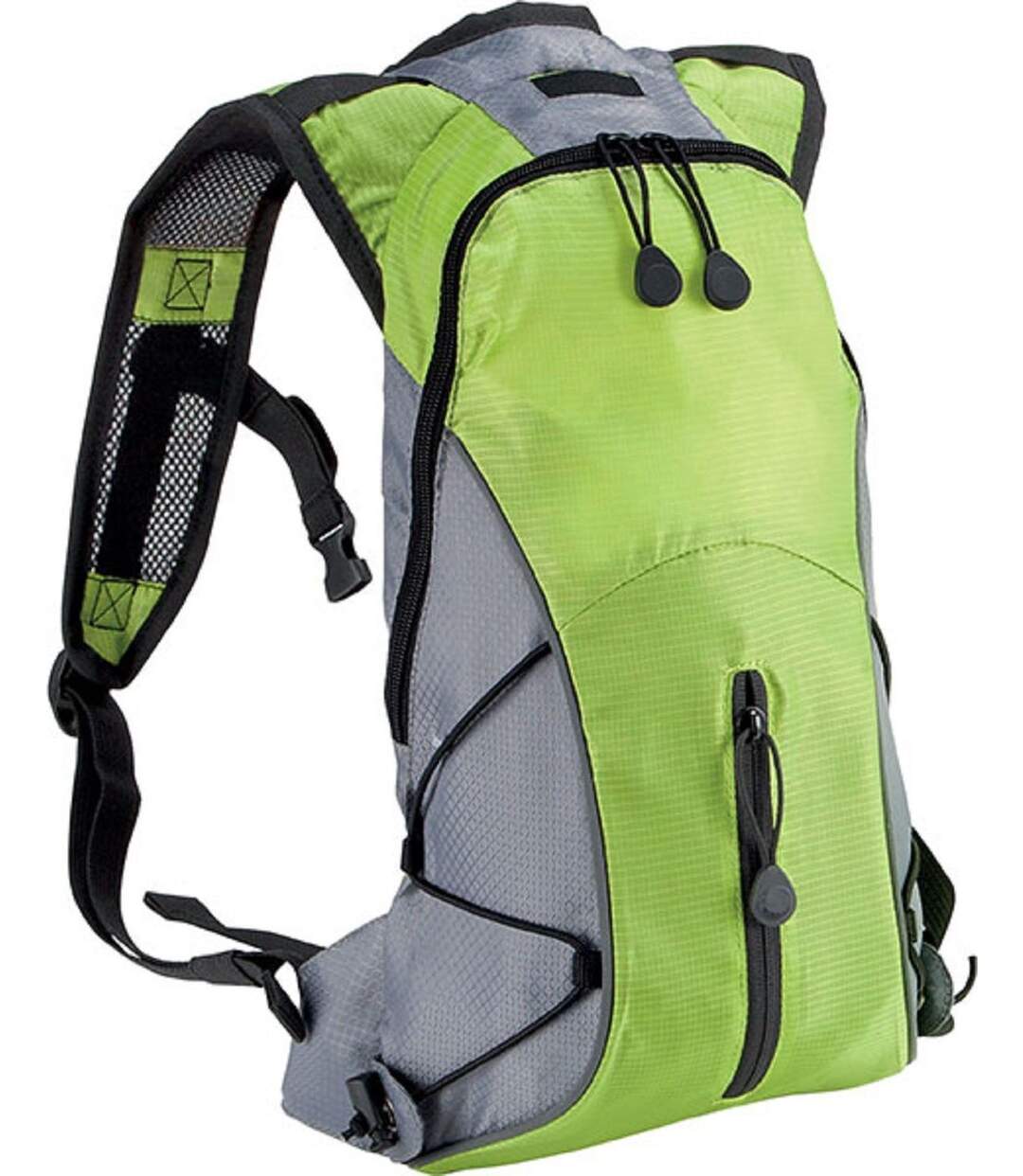 Sac à dos randonnée porte boisson - KI0111 - vert lime et gris