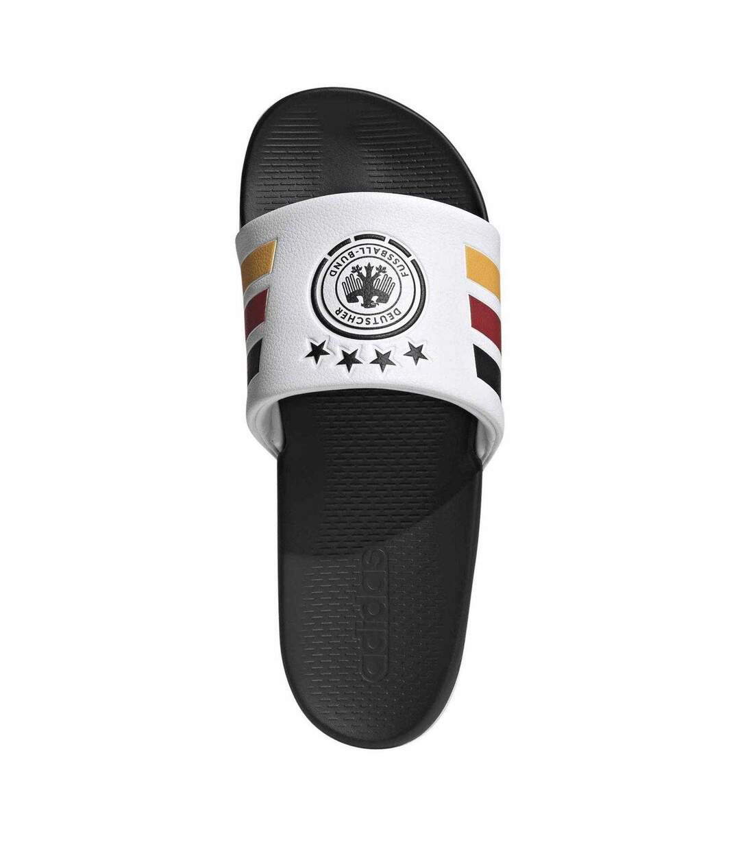 Mens Germany Dfb Sliders White Black Gold Adidas-4