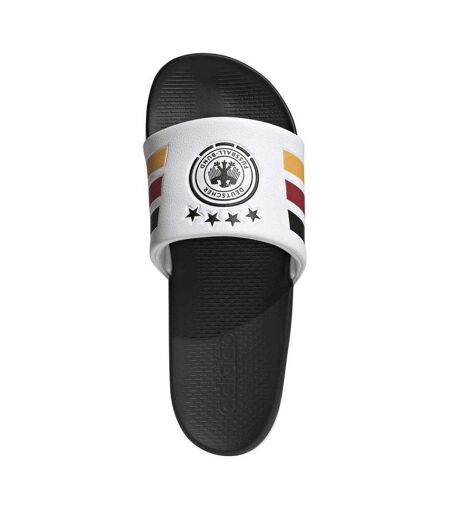 Mens Germany Dfb Sliders White Black Gold Adidas