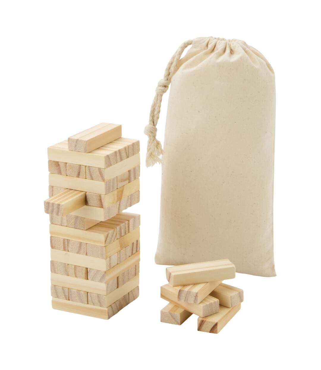 Jeu de blocs en bois à empiler taille unique naturel Floso-2