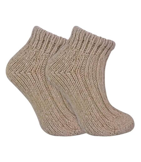 Sock Snob Ladies Chunky Low Cut Wool Boot Socks