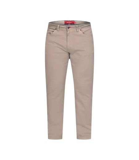 D555 Chino Extensible Et Effilé Motif/style Uni Kelvin Homme Beige Gris Duke