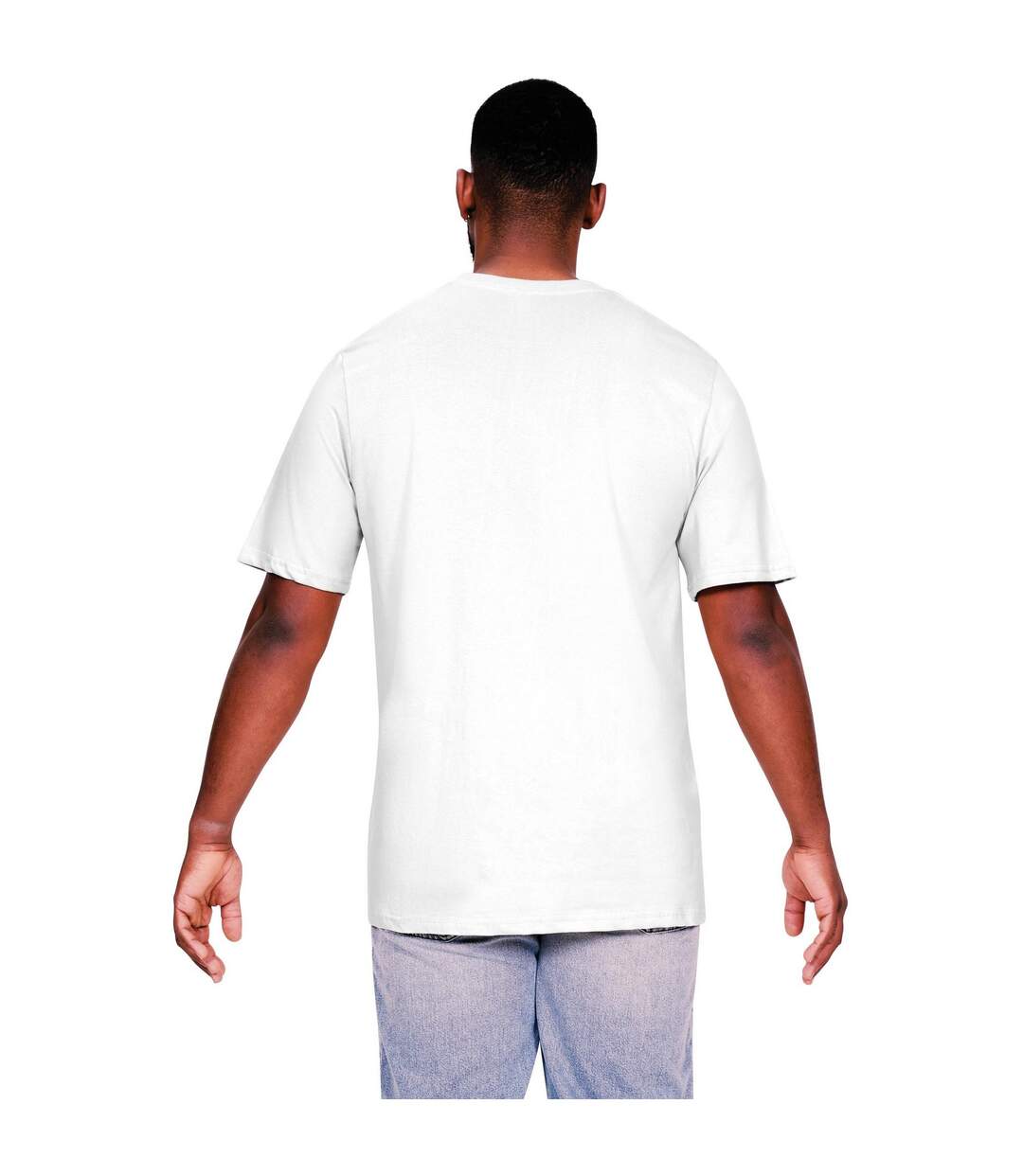Mens Core Ringspun Cotton T-shirt White Casual Classics-2