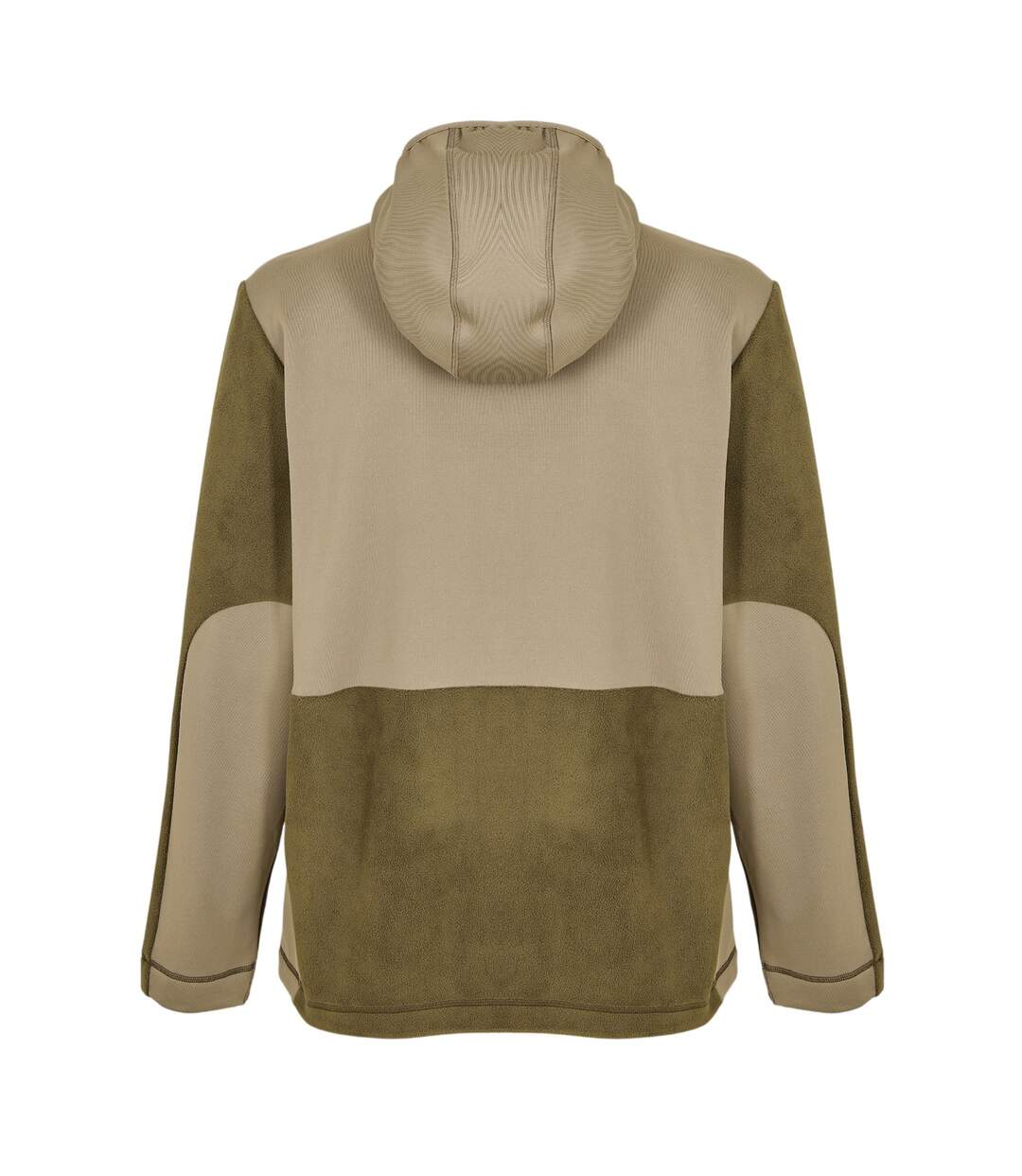 Mens Sintra Colour Block Hooded Fleece Jacket Marsh Green Rains-3