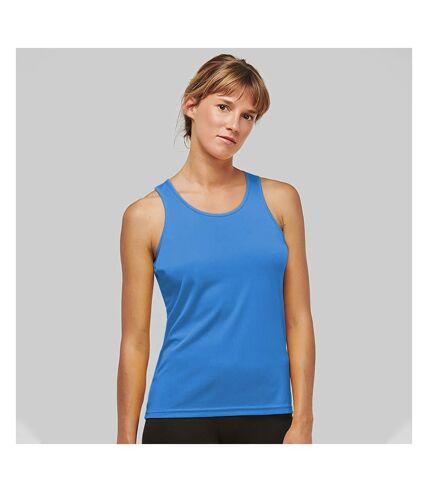 Kariban Proact Womens/Ladies Sleeveless Sports / Training Vest (Aqua Blue)