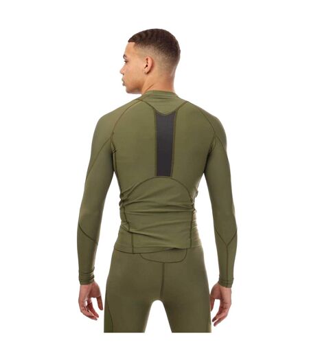 Mens Series-3 Long-sleeved Base Layer Top Khaki Green Skins