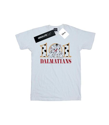 Disney Femme/Les femmes 101 Dalmatians Puppy Hug Coton Boyfriend T-Shirt (Blanc) - UTBI49572