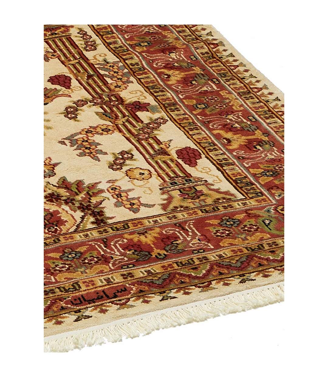 Authentique tapis d'Orient fait main en soie JIHANGIR 66-5