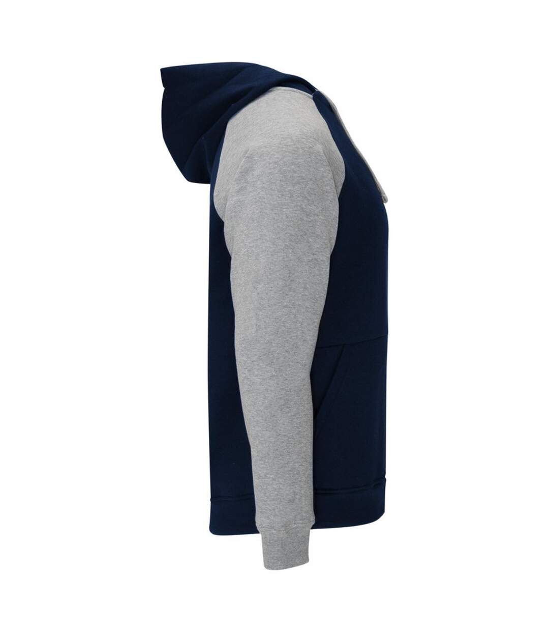 Sweat À Capuche Badet Adulte Bleu Marine Gris Chiné Roly-4